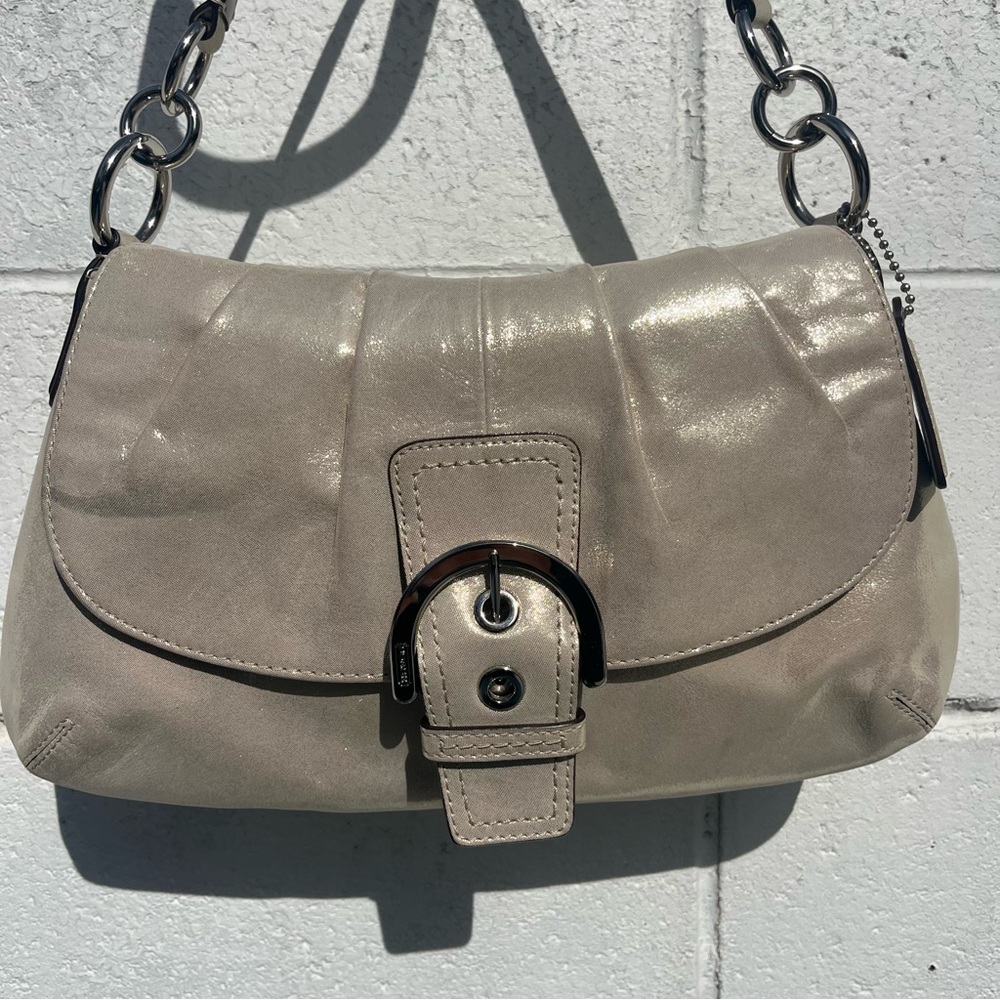 Coach 2012 Soho Shoulder Bag Ivory Metallic
